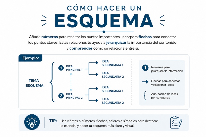 cómo hacer un esquema